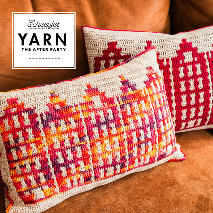 Canal Houses Cushion - Amsterdam Párnahuzat - horgolás minta Canal Houses Cushion - Amsterdam Párnahuzat - horgolás minta